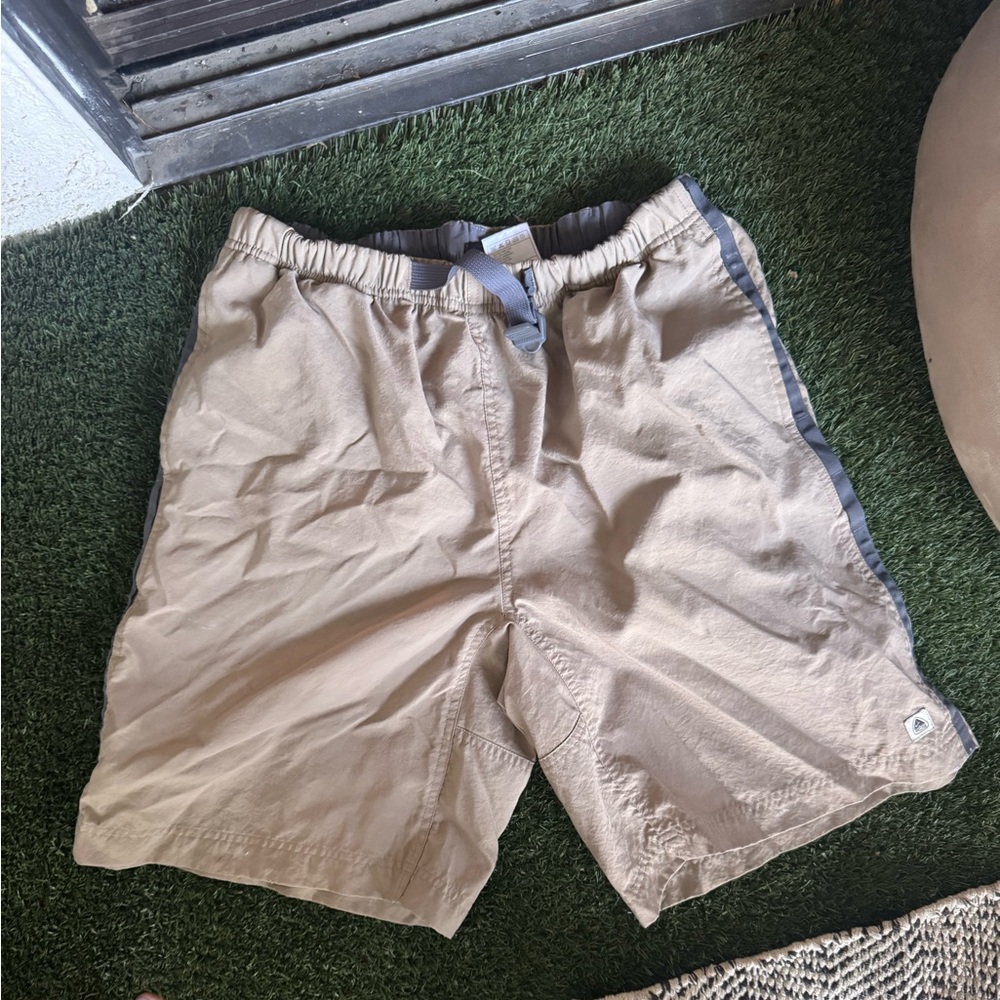 Nike ACG Khaki Hiking Shorts with Adjustable Waist - Sz L